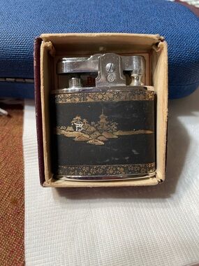Vintage Black and Gold Brother Decorative Table Lighter